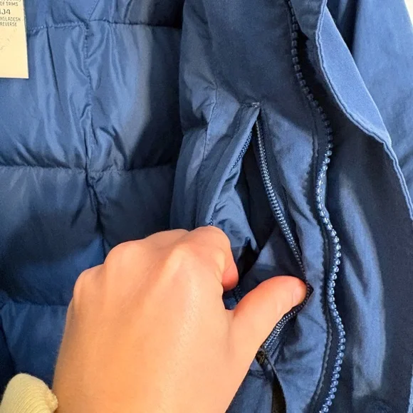 Vintage LL Bean Jacket Men's Navy Blue Quilt Lined 0 BNJ4  size M - Picture 3 of 10